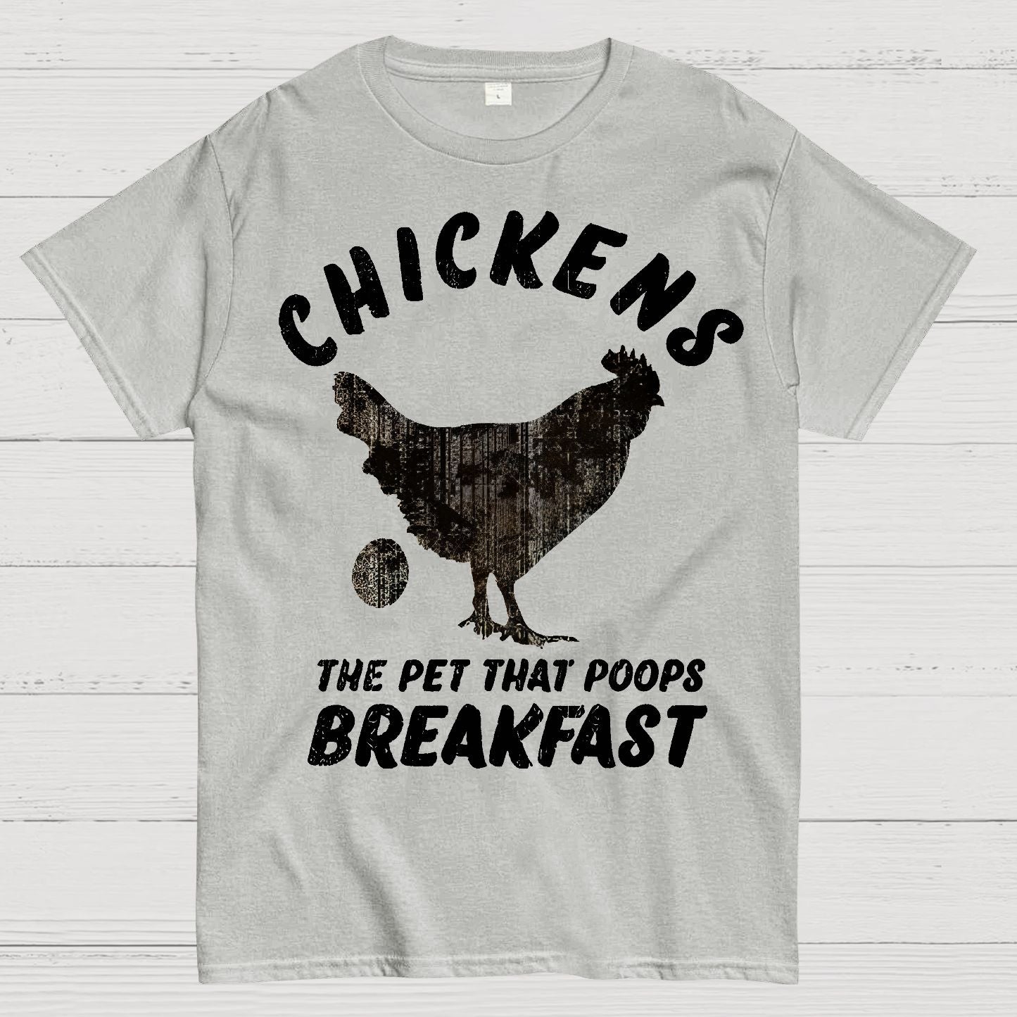 Chickens Poop Breakfast Geek T-Shirt
