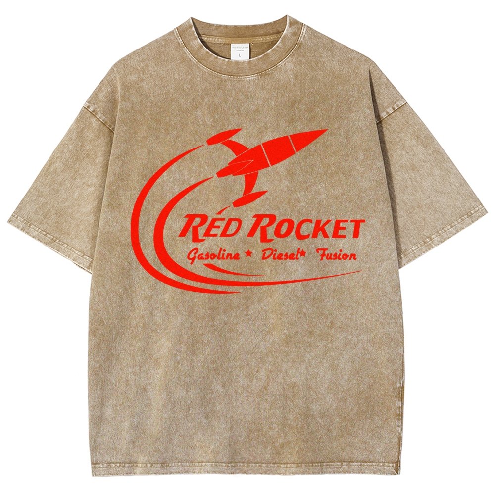Red Rocket Fuel Vintage Distressed T-shirt