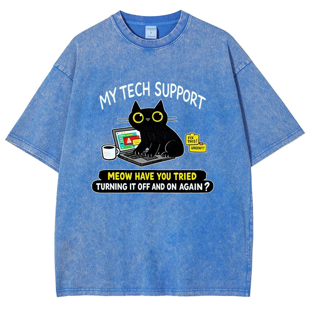 My Tech Support Vintage Distressed T-shirt