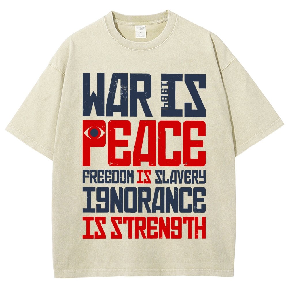 War is Peace  Vintage Distressed T-shirt