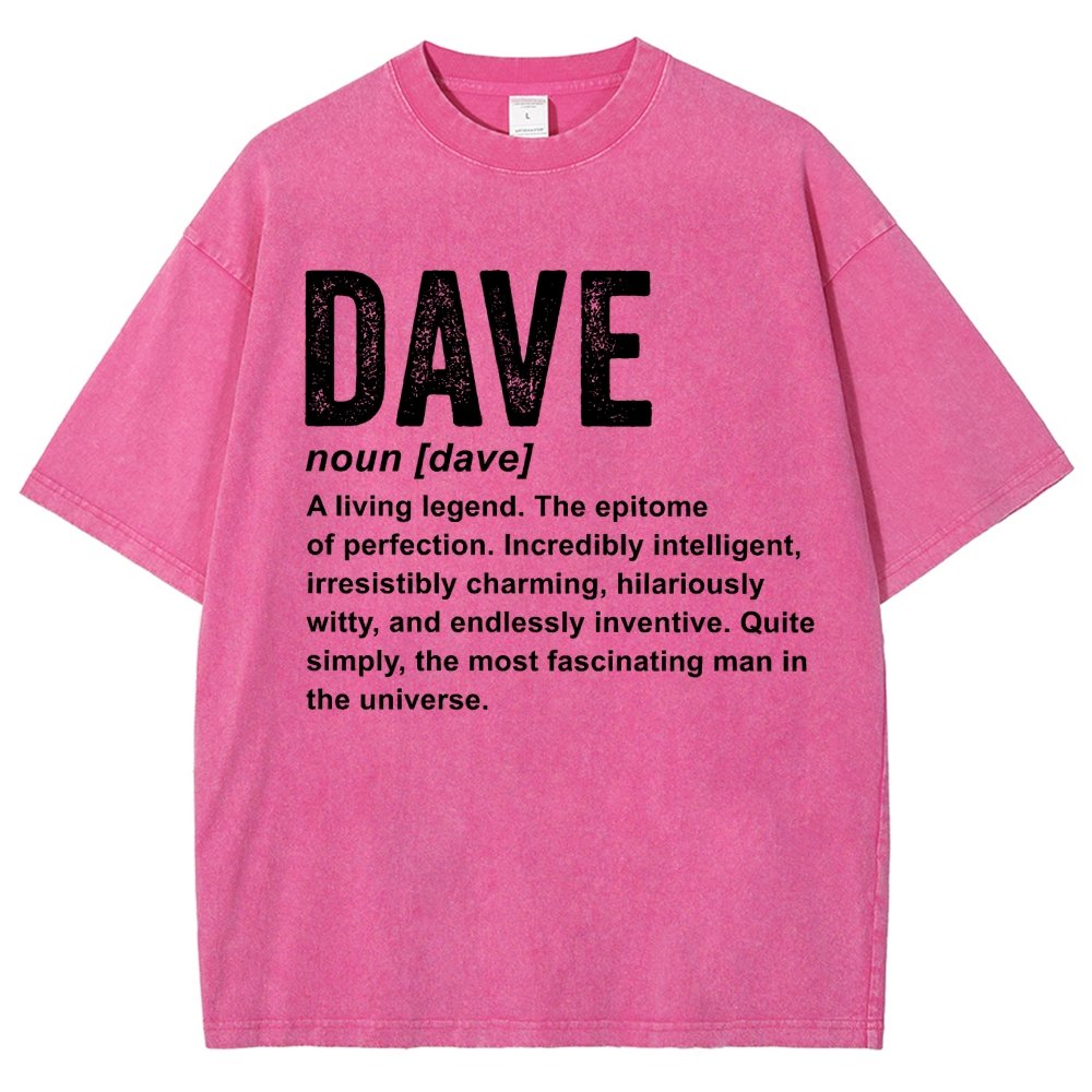 Dave Definition  Funny Dave Vintage Distressed T-shirt