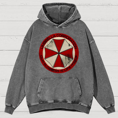 Our Business is Life Itself Vintage Distressed Hoodie