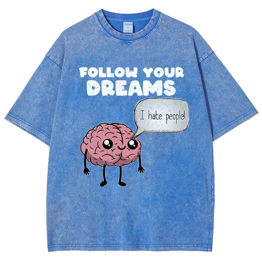 Follow Your Dreams Vintage Distressed T-shirt