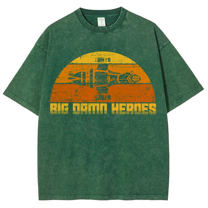 Big Damn Vintage Heroes Vintage Distressed T-shirt