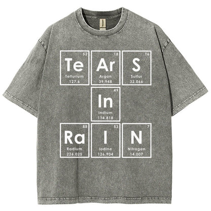 TeArS In RaIN Essential Vintage Distressed T-shirt