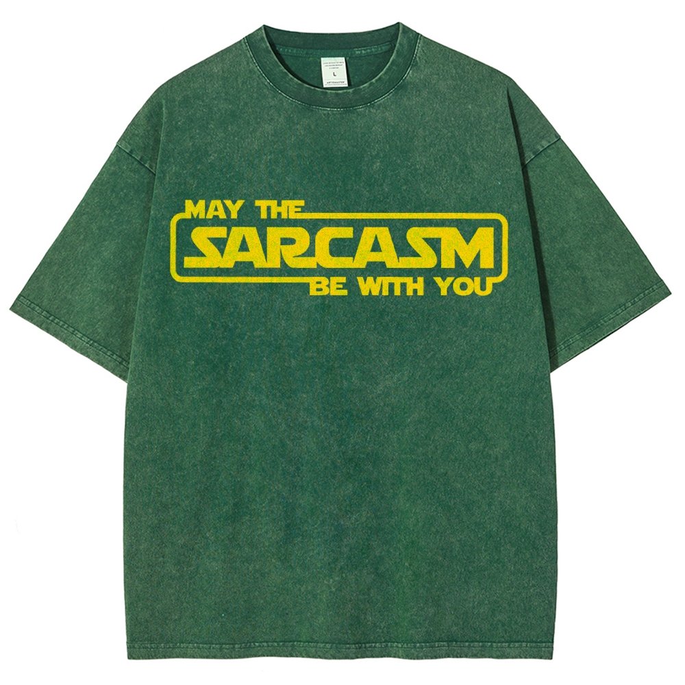 May The Sarcasm Be With You Vintage Distressed T-shirt