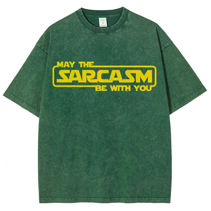 May The Sarcasm Be With You Vintage Distressed T-shirt