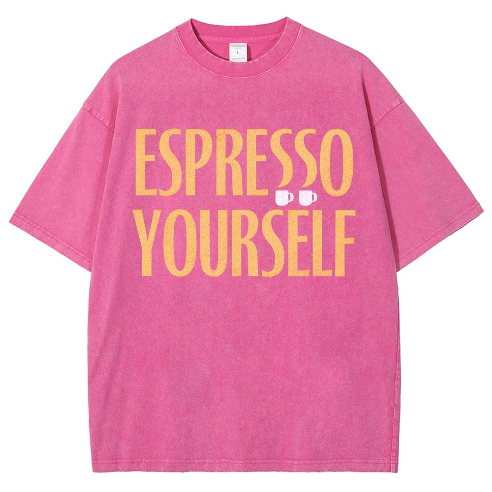 Espresso Yourself Vintage Distressed T-shirt