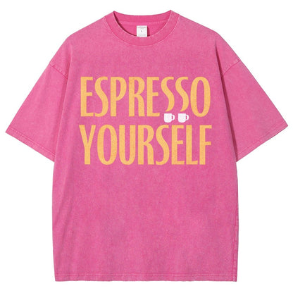 Espresso Yourself Vintage Distressed T-shirt