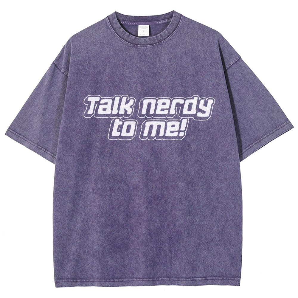 Talk Nerdy To Me Vintage Distressed T-shirt
