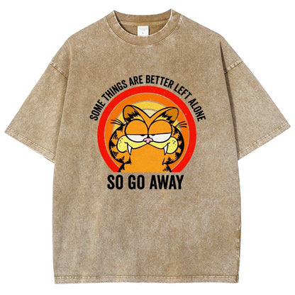 Some things are better leet alone Vintage Distressed T-shirt