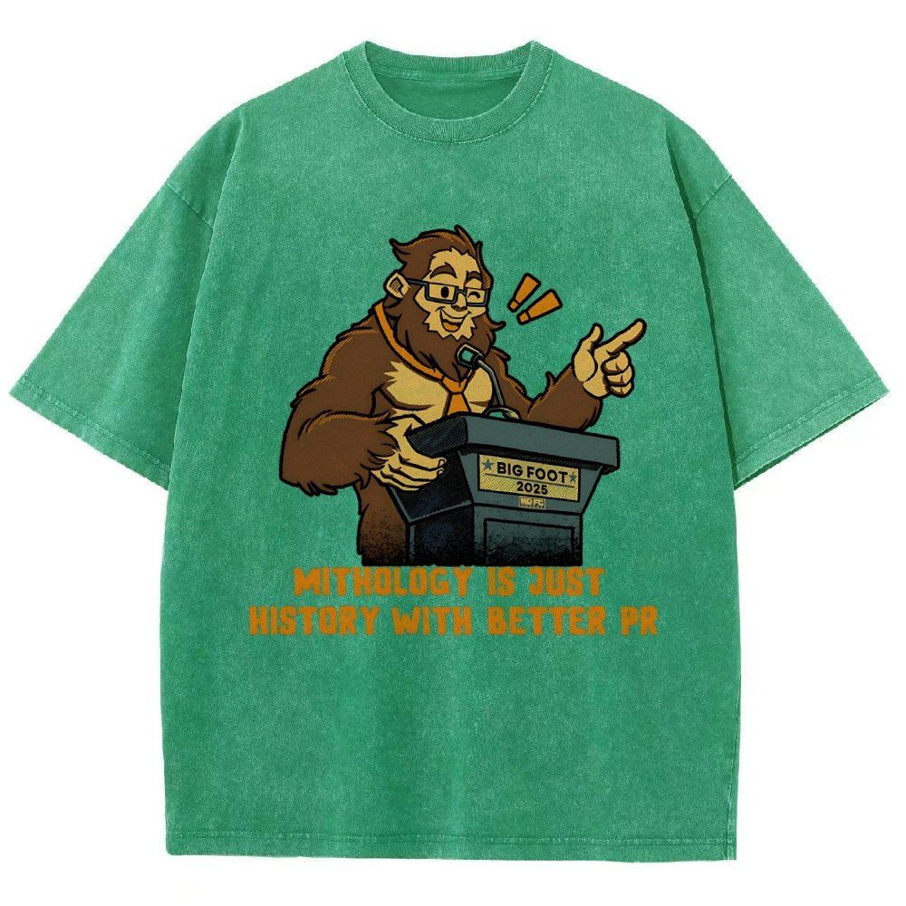 Mythology is just history with better PR Vintage Distressed T-shirt