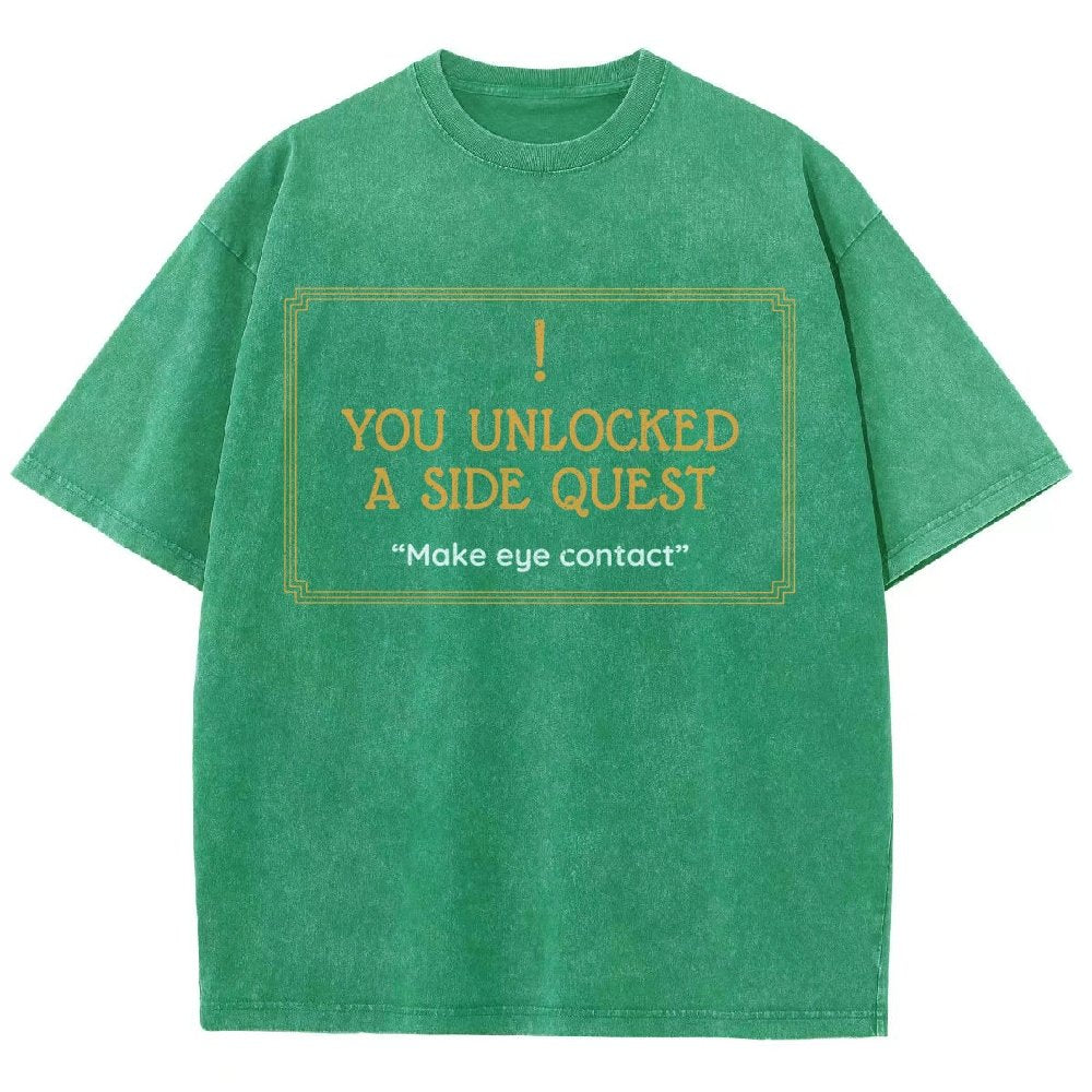 Unlocked Side Quest Vintage Distressed T-shirt