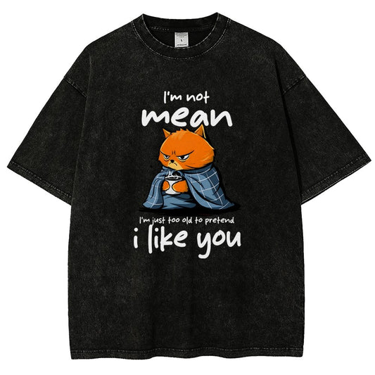 I Am Not Mean Vintage Distressed T-shirt