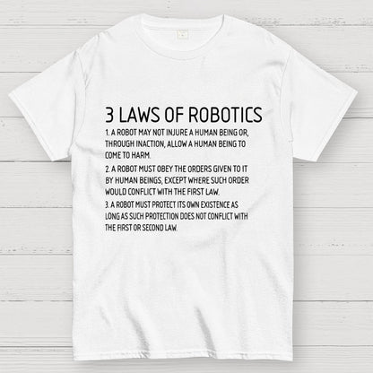 Three Laws of Robotics Geek T-Shirt
