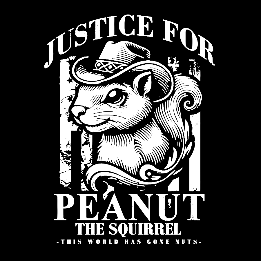 Justice For Peanut The Squirrel This World Has Gone Nuts Geek T-Shirt