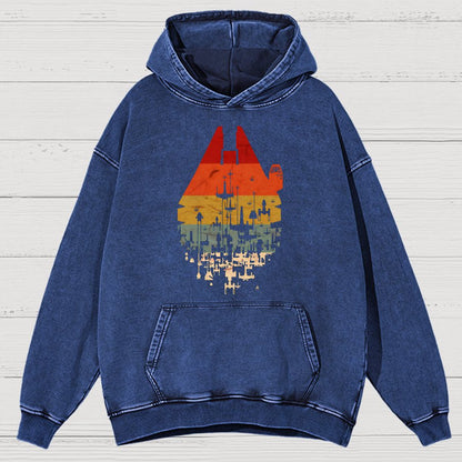 Retro Battleship Vintage Distressed Hoodie