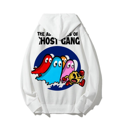 The Adventures Of Ghost Gang Printed Back Cotton Hoodie