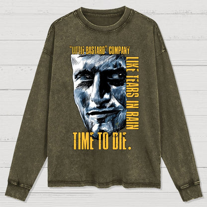 Time to die Washed Long Sleeve Tee 2507000326