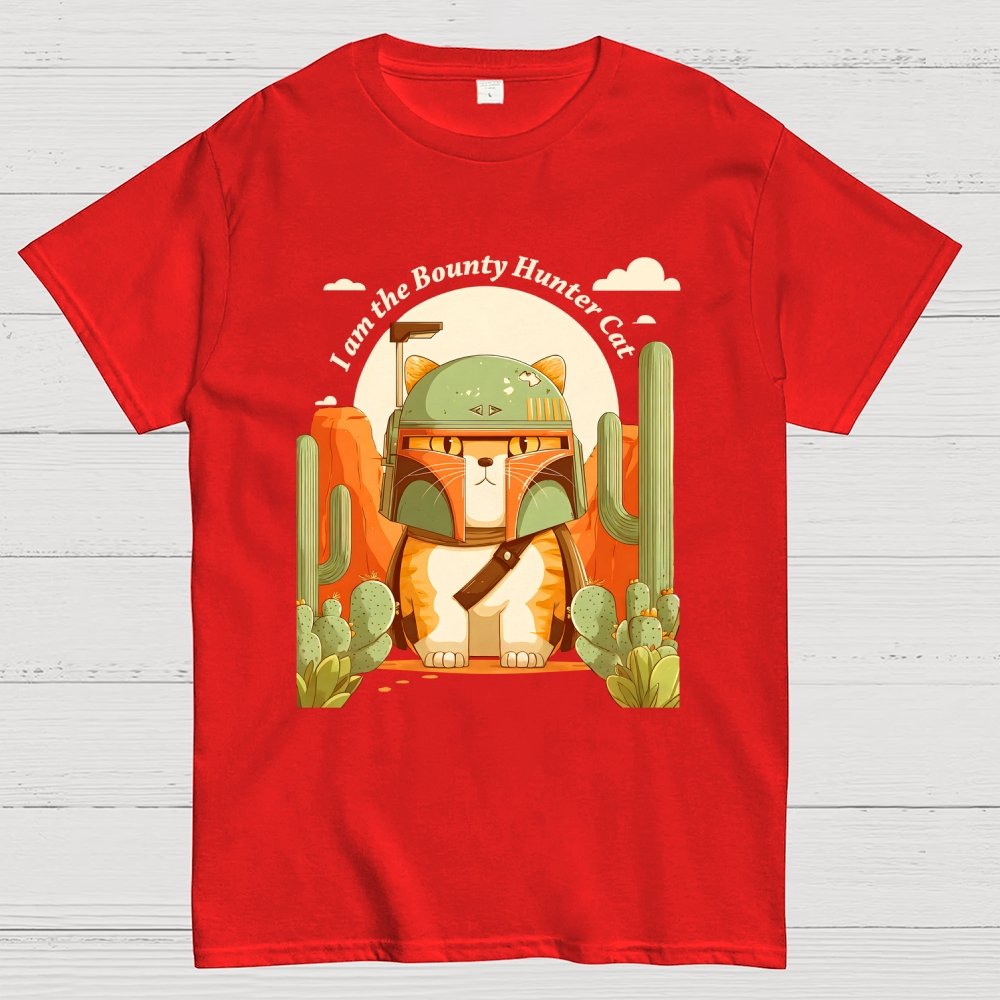 Boba-like Cat Bounty Hunter Geek T-Shirt