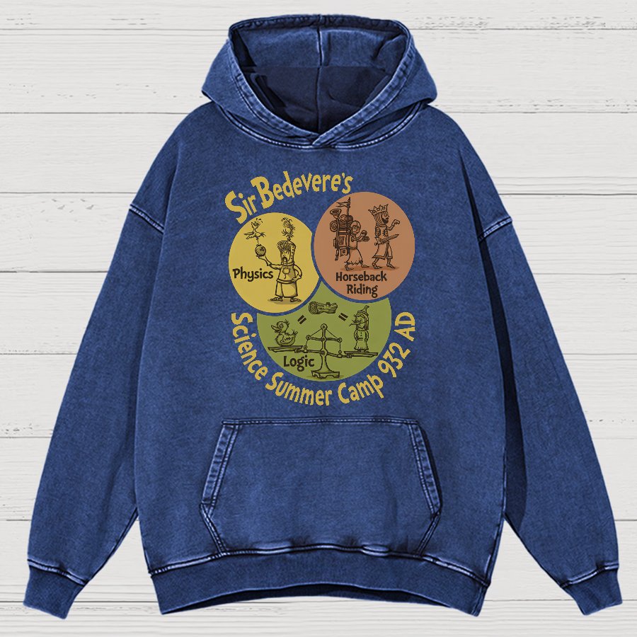 Sir Bedevere’s Science Camp Vintage Distressed Hoodie