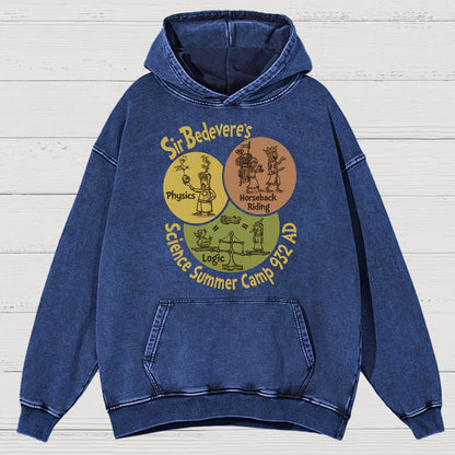 Sir Bedevere’s Science Camp Vintage Distressed Hoodie