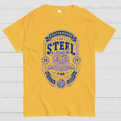 Knight of Steel T-60 distressed.png Geeky T-Shirt