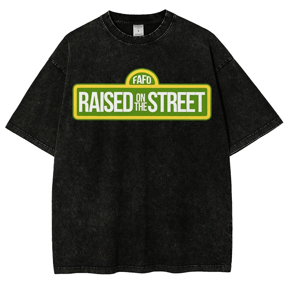 Raised On The Street Buy Now Vintage Distressed T-shirt