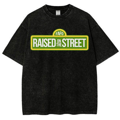 Raised On The Street Buy Now Vintage Distressed T-shirt