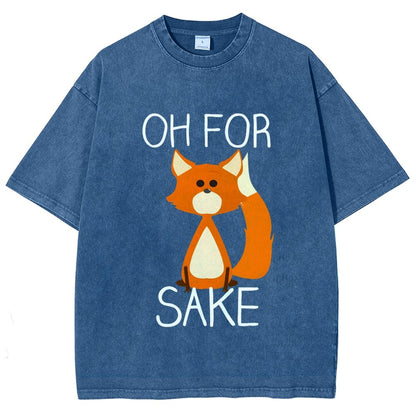 Oh For Fox Sake Vintage Distressed T-shirt