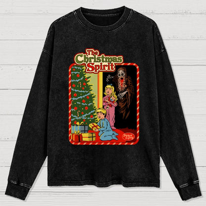 The Christmas Spirit Washed Long Sleeve Tee