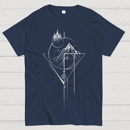 White Fibonacci Unisex Geek T-Shirt