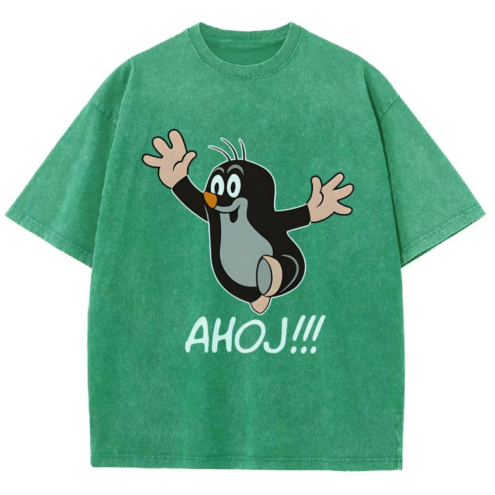 Mole AHOJ Vintage Distressed T-shirt