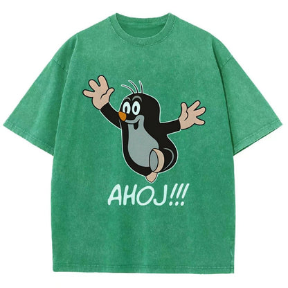 Mole AHOJ Vintage Distressed T-shirt