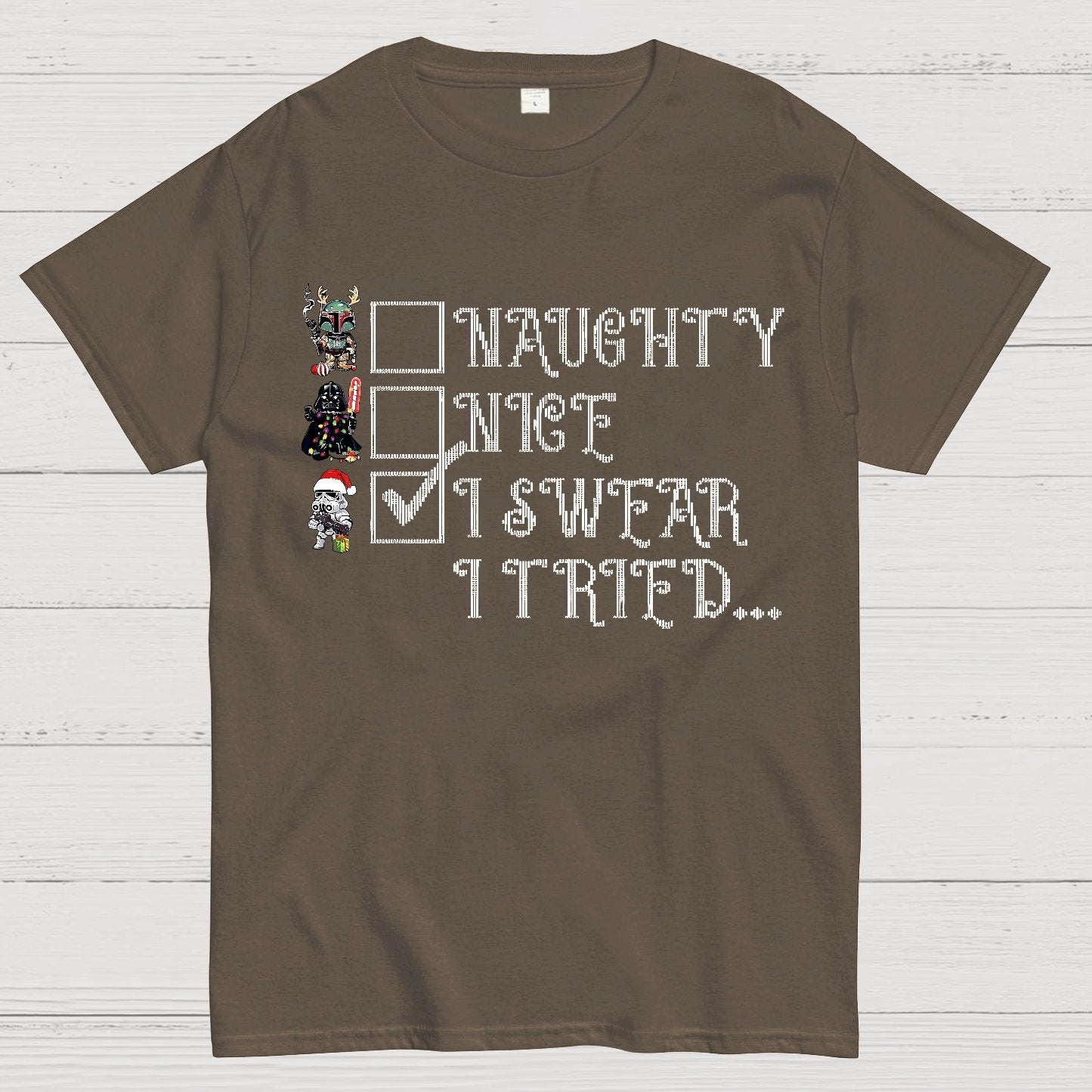 I Swear I Tried Christmas Geek T-Shirt