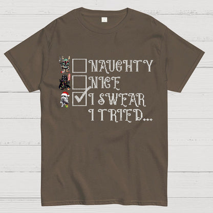 I Swear I Tried Christmas Geek T-Shirt