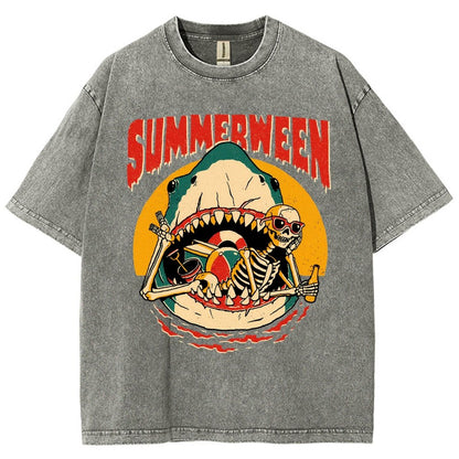 Summerween Vintage Distressed T-shirt