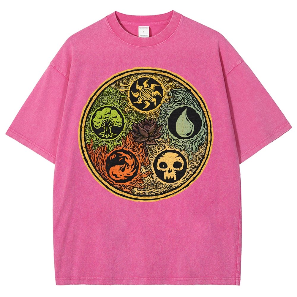 Black Lotus Vintage Distressed T-shirt