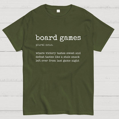 Board Games Definition Geeky T-Shirt