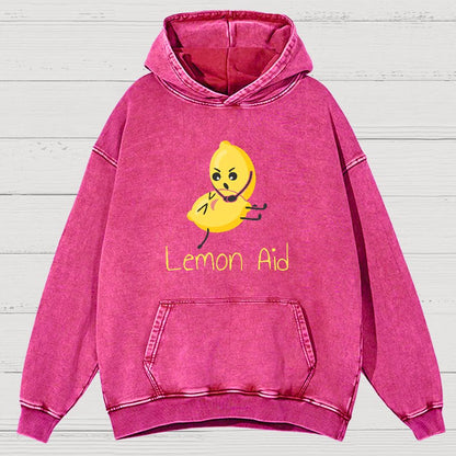 Funny LemonAid - Lemon First Aid Pun Joke Essential Vintage Distressed Hoodie