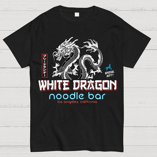 White Dragon Noodle Bar Unisex Geek T-Shirt