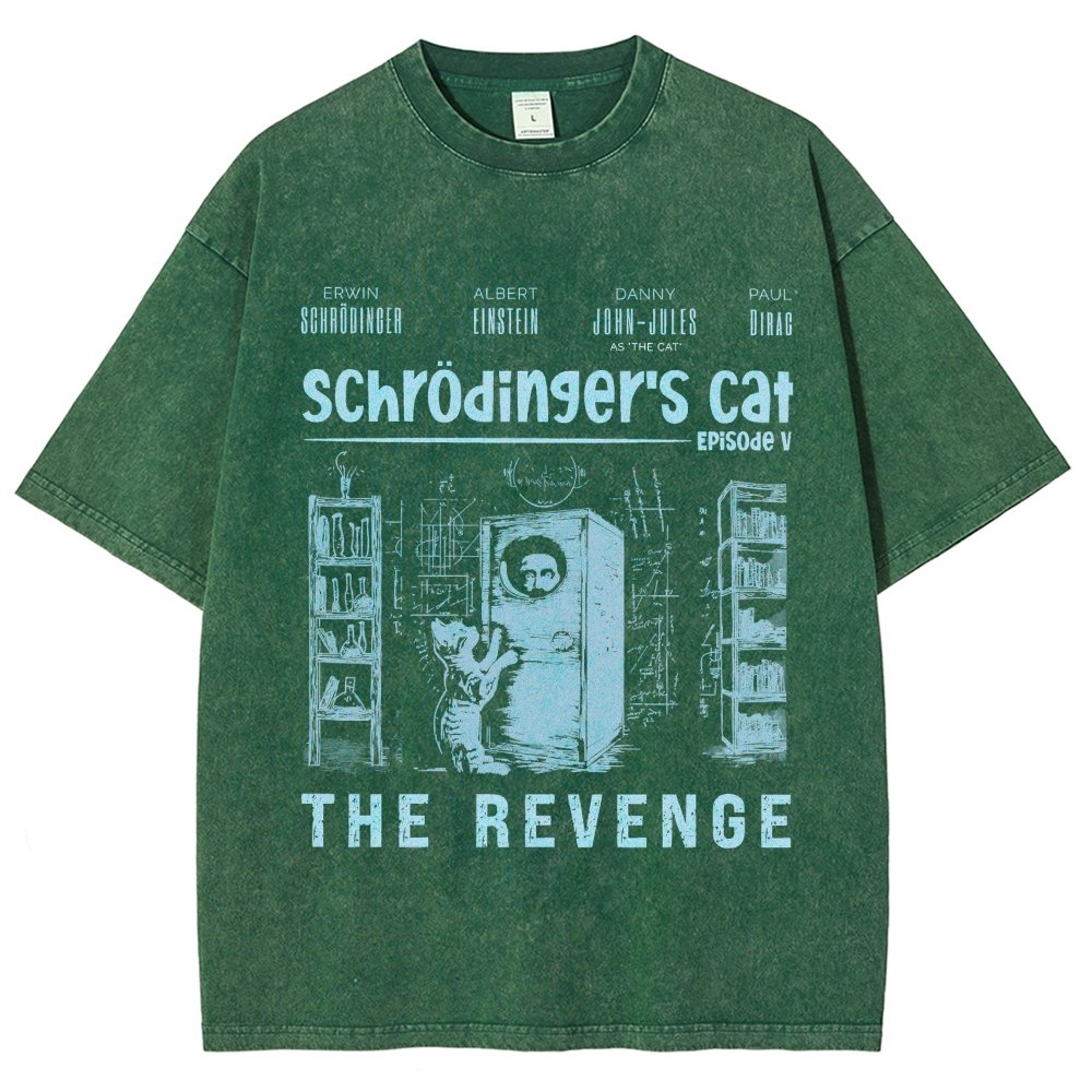 Schrödinger's Cat Revenge Vintage Distressed T-shirt