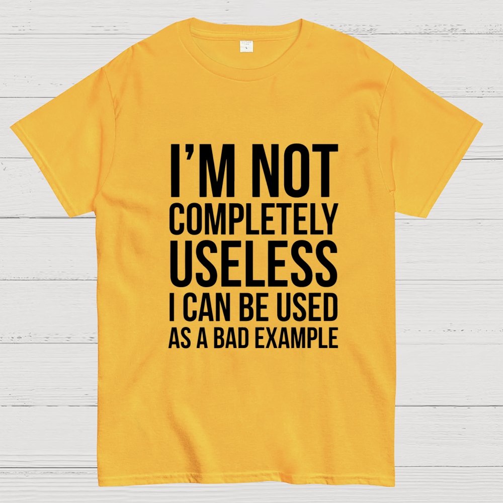 I'm Not Completely Useless Art Print Geek T-Shirt