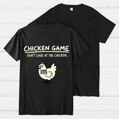 Chicken Game Back Printing Geek T-Shirt