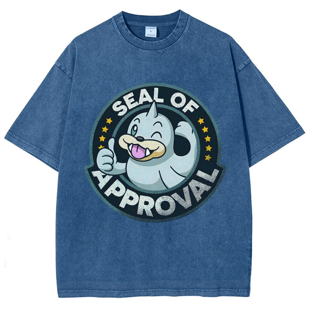 Seal of Approval Vintage Distressed T-shirt