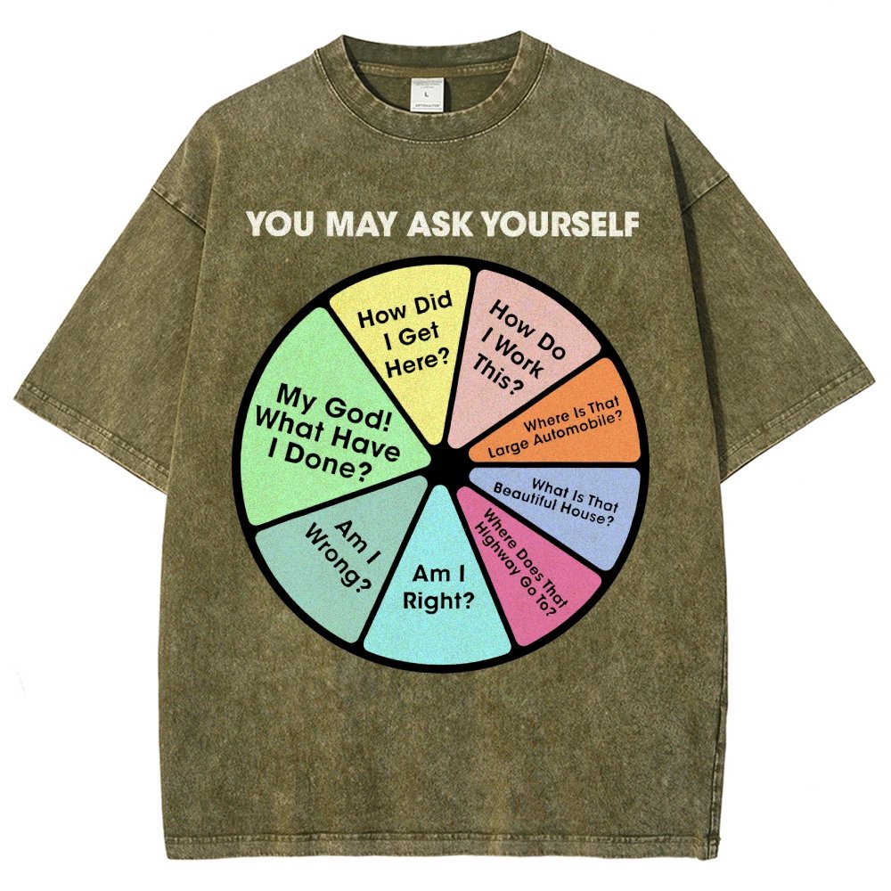 You May Ask Yourself Vintage Distressed T-shirt