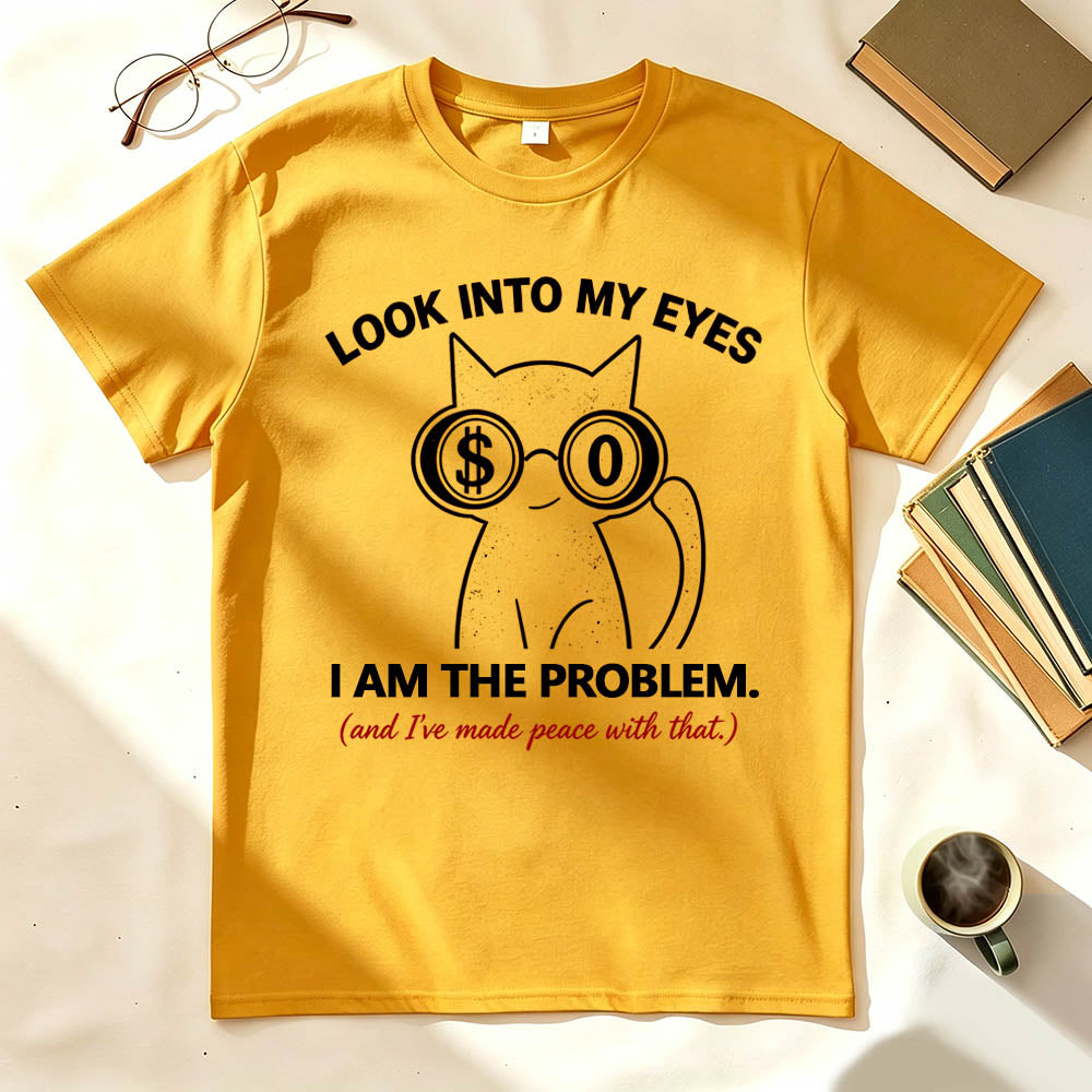 I Am The Problem Cat Vintage Graphic Tee