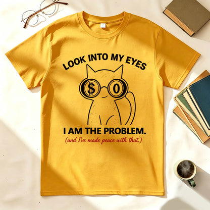 I Am The Problem Cat Vintage Graphic Tee