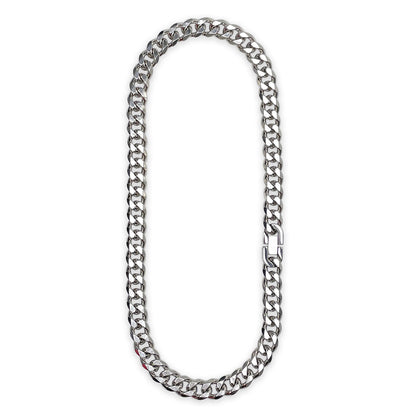 Stainless Steel Cuban Chain Necklace with Bold Design