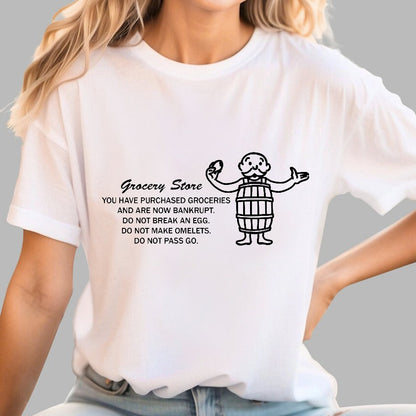 Chance on Eggs Pass Go Geek T-Shirt